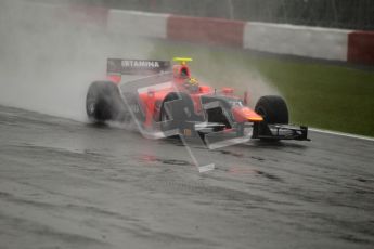 © 2012 Octane Photographic Ltd. British GP Silverstone - Friday 6th July 2012 - GP2 Practice - Carlin - Rio Haryanto. Digital Ref : 0398lw1d2392