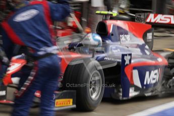 © 2012 Octane Photographic Ltd. British GP Silverstone - Saturday 7th July 2012 - GP2 Race 1 - iSport International - Jolyon Palmer pit stop. Digital Ref : 0400lw7d6137