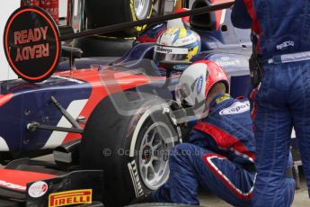 © 2012 Octane Photographic Ltd. British GP Silverstone - Saturday 7th July 2012 - GP2 Race 1 - iSport International - Marcus Ericsson pit stop. Digital Ref : 0400lw7d6239