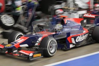 © 2012 Octane Photographic Ltd. British GP Silverstone - Saturday 7th July 2012 - GP2 Race 1 - iSport International - Marcus Ericsson pit stop. Digital Ref : 0400lw7d6251