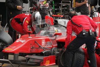 © 2012 Octane Photographic Ltd. British GP Silverstone - Friday 6th July 2012 - GP2 Practice - Scuderia Coloni pit stop- Stefano Coletti. Digital Ref : 0400lw7d6279