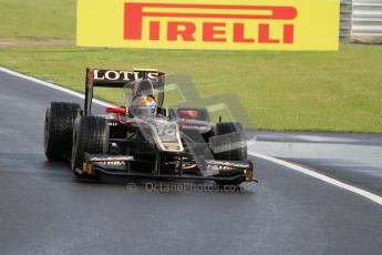 © 2012 Octane Photographic Ltd. British GP Silverstone - Friday 6th July 2012 - GP2 Practice - Lotus GP - Esteban Gutierrez. Digital Ref : 0400lw7d6513