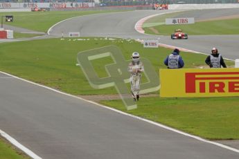 © 2012 Octane Photographic Ltd. British GP Silverstone - Sunday 8th July 2012 - GP2 Race 2 - Johnny Cecotto walks back to the pits. Digital Ref : 0401lw7d7500