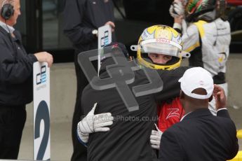 © 2012 Octane Photographic Ltd. British GP Silverstone - Sunday 8th July 2012 - GP2 Race 2 - Arden International - Luiz Razia gets well deserved congratulations. Digital Ref : 0401lw7d7556