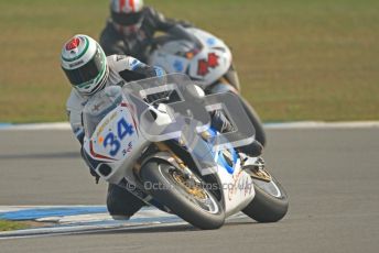 © Octane Photographic Ltd. Thundersport – Donington Park - 24th March 2012. RST Motorcycle Clothing Golden Era Superbikes, Chris Matthews and Andrew Duncan. Digital ref : 0257cb7d2797
