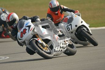 © Octane Photographic Ltd. Thundersport – Donington Park - 24th March 2012. RST Motorcycle Clothing Golden Era Superbikes, Andrew Duncan and Matt Wildee. Digital ref : 0257cb7d2799