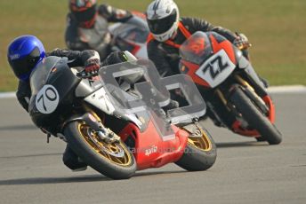 © Octane Photographic Ltd. Thundersport – Donington Park -  24th March 2012. RST Motorcycle Clothing Golden Era Superbikes, Andrew Dumbill and Lee Reveley. Digital ref : 0257cb7d2802