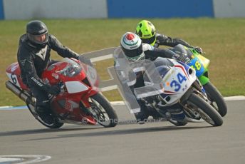 © Octane Photographic Ltd. Thundersport – Donington Park - 24th March 2012. RST Motorcycle Clothing Golden Era Superbikes, Chris Matthews, Josh Daley and Nick Williamson. Digital ref : 0257cb7d2817