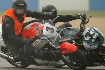 © Octane Photographic Ltd. Thundersport – Donington Park - 24th March 2012. HEL Performance Streetfighters, Steve Watkin and Andy Denyer. Digital ref : 0253cb7d1812
