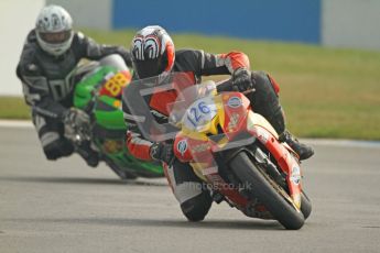 © Octane Photographic Ltd. Thundersport – Donington Park - 24th March 2012. HMT Racing Pre-National Sport 600, Dean Young and Michael Golden. Digital ref : 0255cb7d2208