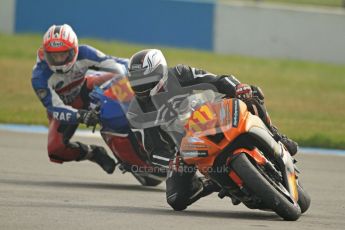 © Octane Photographic Ltd. Thundersport – Donington Park - 24th March 2012. HMT Racing Pre-National Sport 600, Ryan Peters and Gary Hignett. Digital ref : 0255cb7d2225