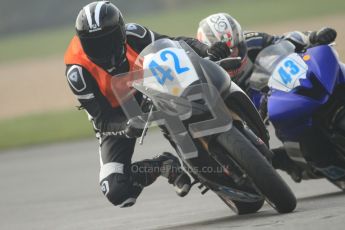 © Octane Photographic Ltd. Thundersport – Donington Park - 24th March 2012. HMT Racing Pre-National Sport 600, Ben Murphy and Chris Wilkinson. Digital ref : 0255cb7d2418