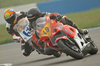 © Octane Photographic Ltd. Thundersport – Donington Park - 24th March 2012. Doodson Motorsport Supertwins & F400, Steve Ferguson and Dave Taylor. Digital ref : 0254cb7d1880