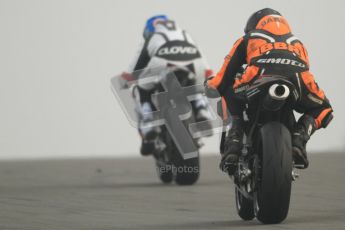 © Octane Photographic Ltd. Thundersport – Donington Park - 24th March 2012. Doodson Motorsport Supertwins & F400, Clair Myler and Alex Baker. Digital ref : 0254cb7d2125