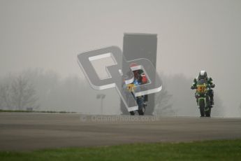 © Octane Photographic Ltd. Thundersport – Donington Park - 24th March 2012. Doodson Motorsport Supertwins & F400, Christopher Spink and Dave Taylor. Digital ref : 0254lw7d0796