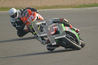 © Octane Photographic Ltd. Thundersport – Donington Park - 24th March 2012. Morello Services Thundersport GP1 / Superstock 1000, Ed Pead and John Blundell. Digital ref : 0258cb7d3120