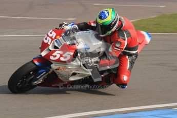 © Octane Photographic Ltd. Thundersport – Donington Park - 24th March 2012. Morello Services Thundersport GP1 / Superstock 1000, Donald MacFadyen. Digital ref : 0258lw7d2468