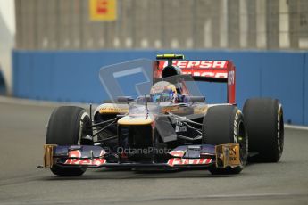 © 2012 Octane Photographic Ltd. European GP Valencia - Friday 22nd June 2012 - F1 Practice 1. Toro Rosso STR7 - Jean-Eric Vergne. Digital Ref : 0367lw1d2821