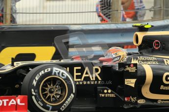 © 2012 Octane Photographic Ltd. European GP Valencia - Friday 22nd June 2012 - F1 Practice 1. Lotus E20 - Romain Grosjean. Digital Ref : 0367lw1d2838