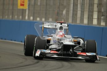 © 2012 Octane Photographic Ltd. European GP Valencia - Friday 22nd June 2012 - F1 Practice 1. Sauber C31 - Kamui Kobayashi. Digital Ref : 0367lw1d2917