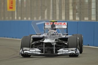 © 2012 Octane Photographic Ltd. European GP Valencia - Friday 22nd June 2012 - F1 Practice 1. Williams FW34 - Valtteri Bottas. Digital Ref : 0367lw1d2929