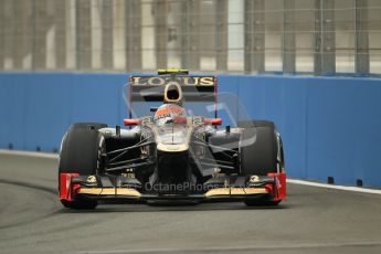 © 2012 Octane Photographic Ltd. European GP Valencia - Friday 22nd June 2012 - F1 Practice 1. Lotus E20 - Romain Grosjean. Digital Ref : 0367lw1d2977