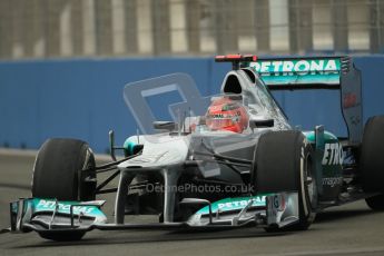 © 2012 Octane Photographic Ltd. European GP Valencia - Friday 22nd June 2012 - F1 Practice 1. Mercedes W03 - Michael Schumacher. Digital Ref : 0367lw1d2989