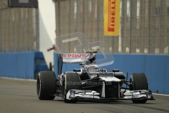 © 2012 Octane Photographic Ltd. European GP Valencia - Friday 22nd June 2012 - F1 Practice 1. Williams FW34 - Valtteri Bottas. Digital Ref : 0367lw1d3002
