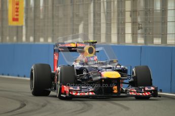 © 2012 Octane Photographic Ltd. European GP Valencia - Friday 22nd June 2012 - F1 Practice 1. Red Bull RB8 - Mark Webber. Digital Ref : 0367lw1d3039
