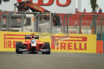 © 2012 Octane Photographic Ltd. European GP Valencia - Friday 22nd June 2012 - F1 Practice 1. Marussia MR01 - Timo Glock. Digital Ref : 0367lw1d3108