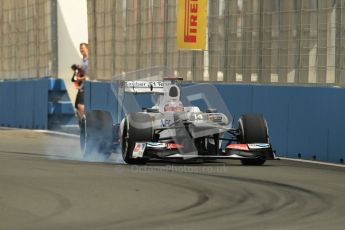 © 2012 Octane Photographic Ltd. European GP Valencia - Friday 22nd June 2012 - F1 Practice 1. Sauber C31 - Kamui Kobayashi. Digital Ref : 0367lw1d3181