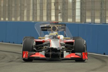 © 2012 Octane Photographic Ltd. European GP Valencia - Friday 22nd June 2012 - F1 Practice 1. HRT F112 - Pedro de La Rosa. Digital Ref : 0367lw1d3189