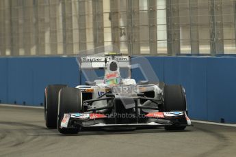 © 2012 Octane Photographic Ltd. European GP Valencia - Friday 22nd June 2012 - F1 Practice 1. Sauber C31 - Sergio Perez. Digital Ref : 0367lw1d3205