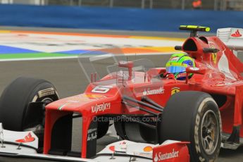 © 2012 Octane Photographic Ltd. European GP Valencia - Friday 22nd June 2012 - F1 Practice 1. Ferrari F2012 - Felipe Massa. Digital Ref : 0367lw1d3256