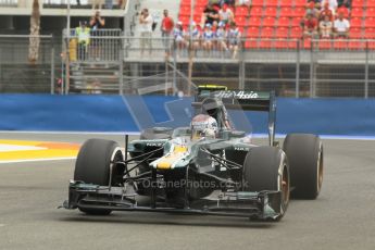 © 2012 Octane Photographic Ltd. European GP Valencia - Friday 22nd June 2012 - F1 Practice 1. Caterham CT01 - Vitaly Petrov. Digital Ref : 0367lw1d3262