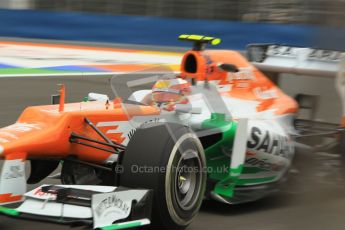 © 2012 Octane Photographic Ltd. European GP Valencia - Friday 22nd June 2012 - F1 Practice 1. Force India VJM05 - Jules Bianchi. Digital Ref : 0367lw1d3298