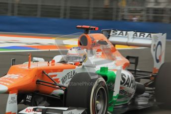 © 2012 Octane Photographic Ltd. European GP Valencia - Friday 22nd June 2012 - F1 Practice 1. Force India VJM05 - Paul di Resta. Digital Ref : 0367lw1d3336