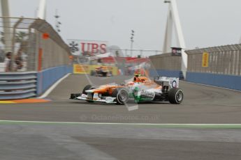 © 2012 Octane Photographic Ltd. European GP Valencia - Friday 22nd June 2012 - F1 Practice 1. Force India VJM05 - Jules Bianchi. Digital Ref : 0367lw7d0002