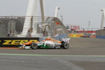 © 2012 Octane Photographic Ltd. European GP Valencia - Friday 22nd June 2012 - F1 Practice 1. Force India VJM05 - Paul di Resta. Digital Ref : 0367lw7d9942