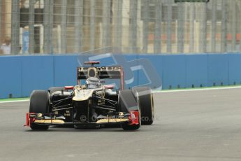 © 2012 Octane Photographic Ltd. European GP Valencia - Friday 22nd June 2012 - F1 Practice 2. Lotus E20 - Kimi Raikkonen. Digital Ref : 0368lw1d3633