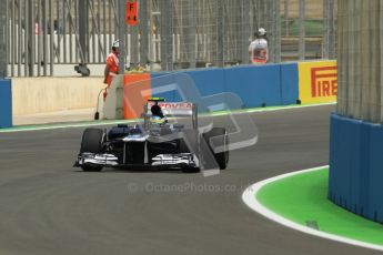 © 2012 Octane Photographic Ltd. European GP Valencia - Friday 22nd June 2012 - F1 Practice 2. Williams FW34 - Bruno Senna. Digital Ref : 0368lw1d3733