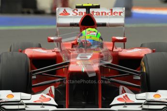 © 2012 Octane Photographic Ltd. European GP Valencia - Friday 22nd June 2012 - F1 Practice 2. Ferrari F2012 - Felipe Massa. Digital Ref : 0368lw1d4034