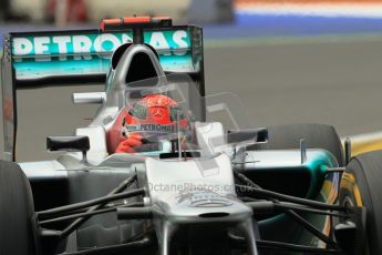 © 2012 Octane Photographic Ltd. European GP Valencia - Friday 22nd June 2012 - F1 Practice 2. Mercedes W03 - Michael Schumacher. Digital Ref : 0368lw1d4062