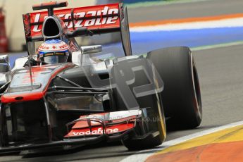 © 2012 Octane Photographic Ltd. European GP Valencia - Friday 22nd June 2012 - F1 Practice 2. McLaren MP4/27 - Jenson Button. Digital Ref : 0368lw1d4102