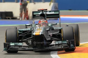 © 2012 Octane Photographic Ltd. European GP Valencia - Friday 22nd June 2012 - F1 Practice 2. Caterham CT01 - Heikki Kovalainen. Digital Ref : 0368lw1d4133
