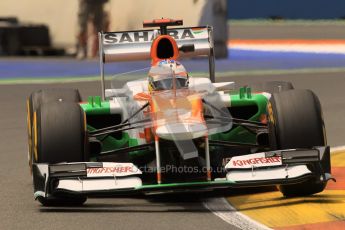 © 2012 Octane Photographic Ltd. European GP Valencia - Friday 22nd June 2012 - F1 Practice 2. Force India VJM05 - Paul di Resta. Digital Ref : 0368lw1d4166