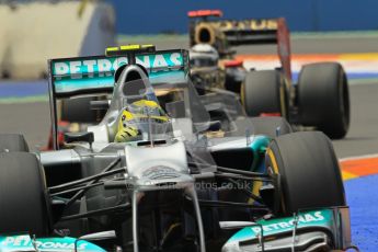 © 2012 Octane Photographic Ltd. European GP Valencia - Friday 22nd June 2012 - F1 Practice 2. Mercedes W03 - Nico Rosberg. Digital Ref : 0368lw1d4179