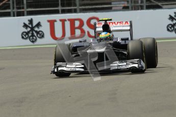 © 2012 Octane Photographic Ltd. European GP Valencia - Friday 22nd June 2012 - F1 Practice 2. Williams FW34 - Bruno Senna. Digital Ref : 0368lw1d4196
