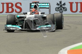 © 2012 Octane Photographic Ltd. European GP Valencia - Friday 22nd June 2012 - F1 Practice 2. Mercedes W03 - Michael Schumacher. Digital Ref : 0368lw1d4304