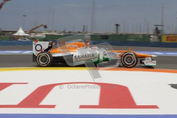 © 2012 Octane Photographic Ltd. European GP Valencia - Friday 22nd June 2012 - F1 Practice 2. Force India VJM05 - Paul di Resta. Digital Ref : 0368lw7d0533